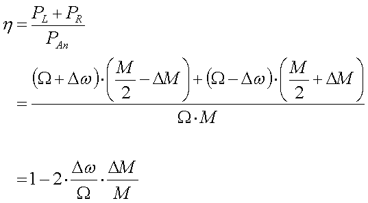 Allgemeiner Wirkungsgrad eines Sperrdifferentials