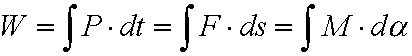 Gleichung der physikalischen Arbeit