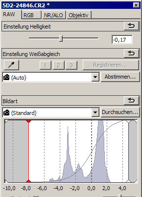 Einstellungen in DPP